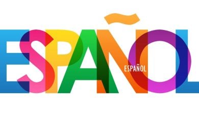 Large Multi-colored Letters Spell Out 