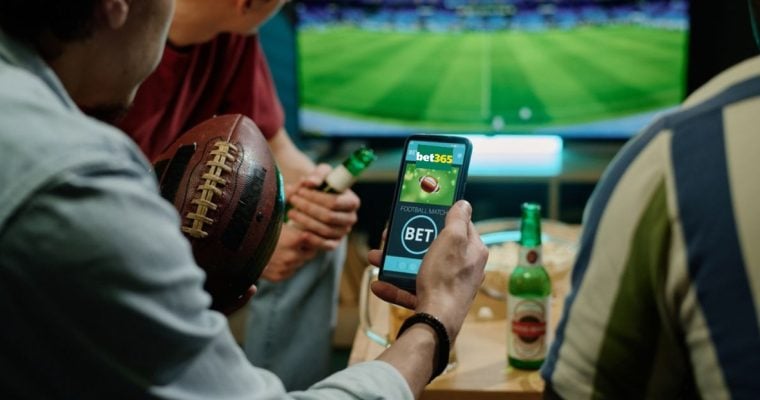 Friends Use bet365 Mobile app to Place Sports Bet During Game