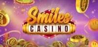 Smiles Casino logo with coins