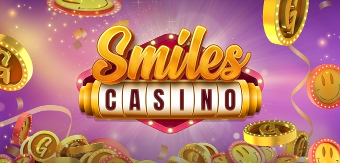 Smiles Casino logo with coins Logo