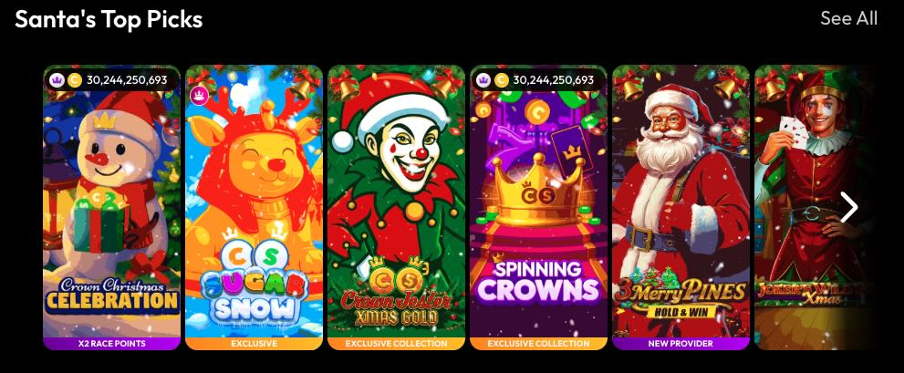 Crown Coins Casino holiday slots