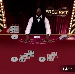 Free Bet Blackjack at PlayStar
