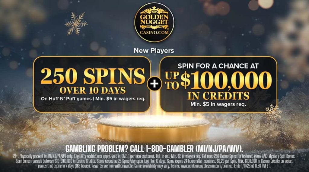 Golden Nugget Casino 2025-26 welcome bonus
