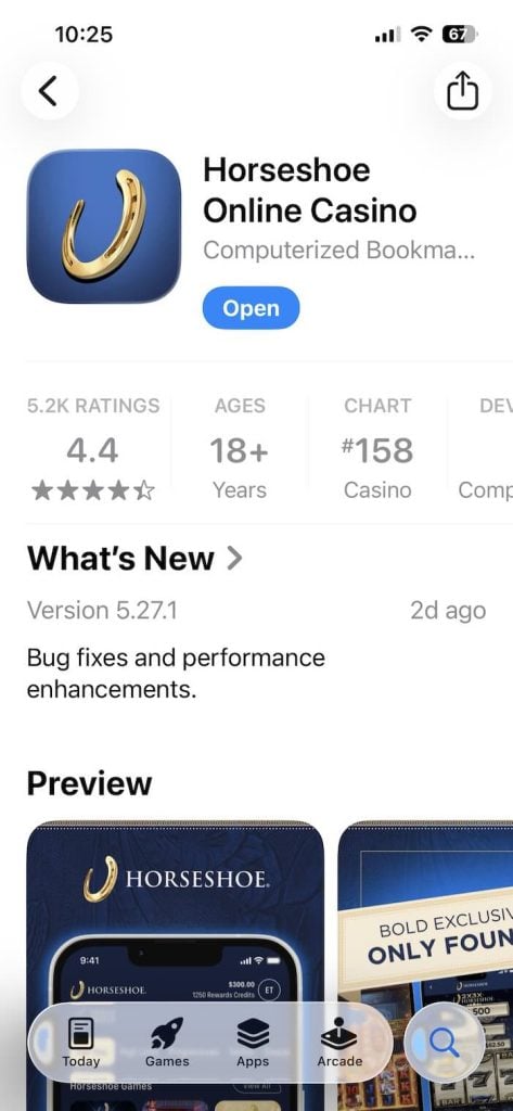 Horseshoe app download from apple
