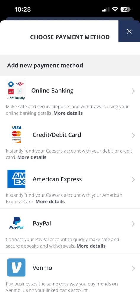 Horseshoe payment methods