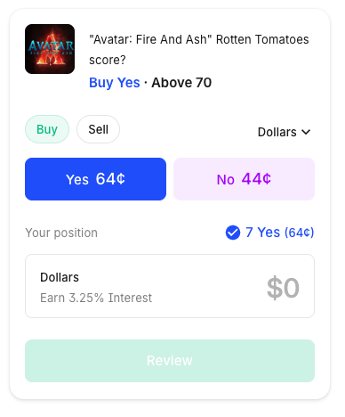 Kalshi movie prediction example