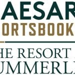 White Background with Logo for Caesars Sportsbook and The Resort At Summerlin Text Below it