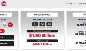Powerball jackpot December 2025