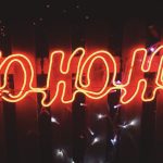 Outdoor Fence Displays Red Neon 