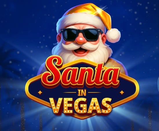 Santa in Vegas slot game tile