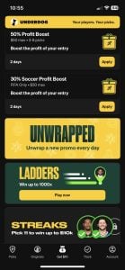 Underdog Picks bonuses and promos