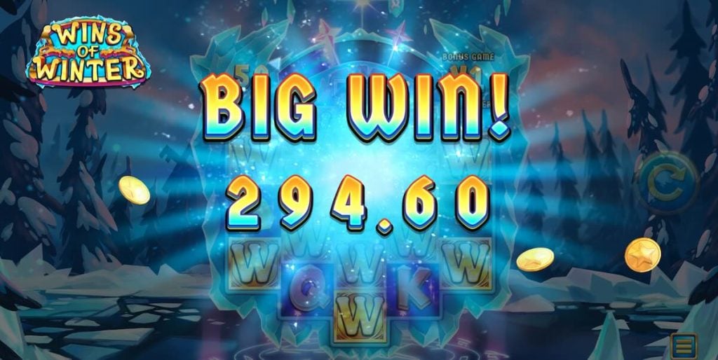 Big Win on Wins of Winter slot