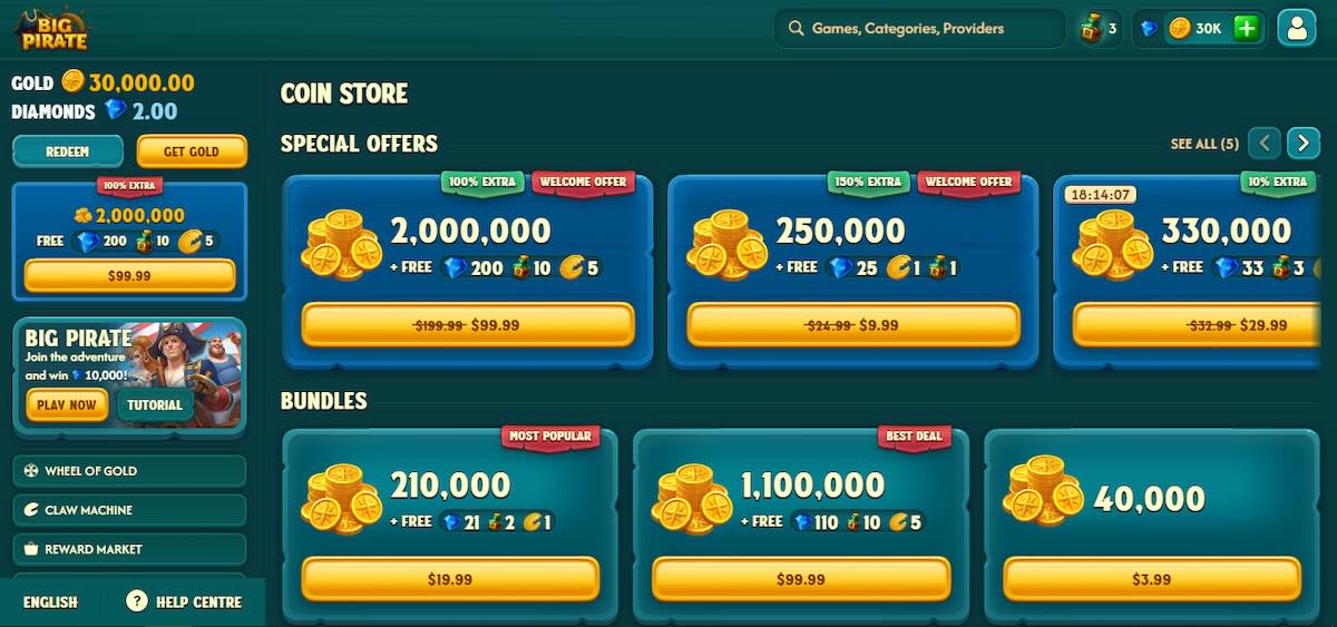 Big Pirate Coin Store