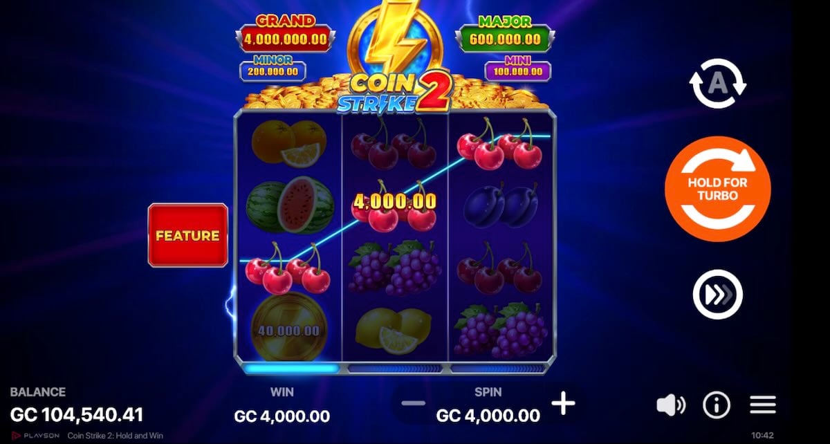Coin Strike 2 fruit win