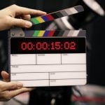 Digital Film Counter Set To Clap on Studio Film Set