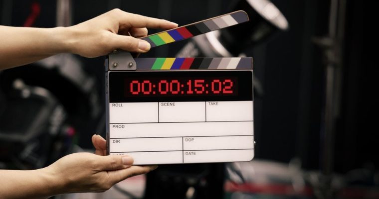 Digital Film Counter Set To Clap on Studio Film Set