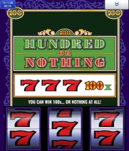 Hundred or nothing at party casino