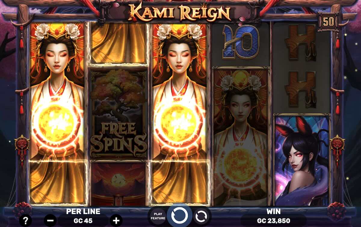 Kami Reign free spins slot