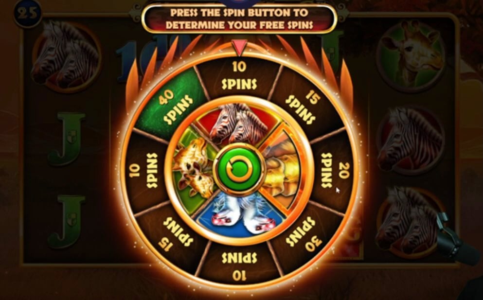 Majestic King bonus wheel