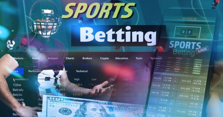 Image Overlay of American Football, Cash and Cell Phone with Sports Betting