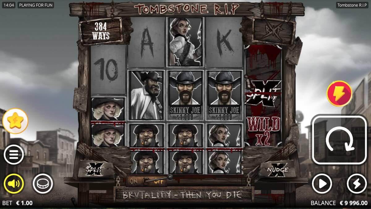 Tombstone RIP slot basic reel setup