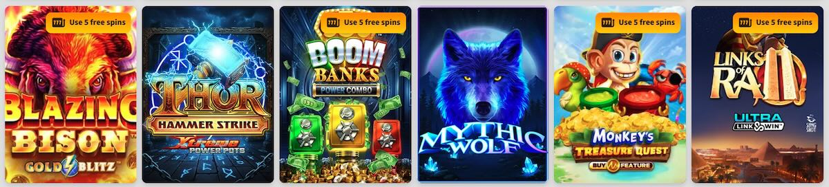 Wandando free spins eligible games