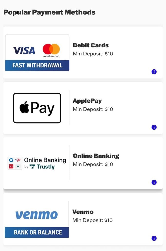 Wheel of Fortune Casino deposit methods