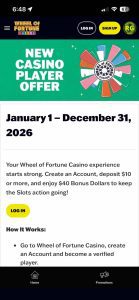 Wheel of Fortune Casino new player bonus (1)