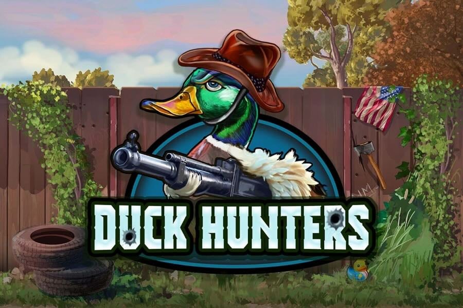 Duck Hunters logo for NoLimit City slot