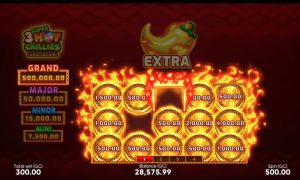 3 Super Hot Chillies bonus game