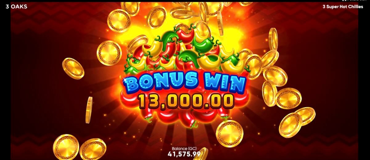 3 Super Hot Chillies slot win