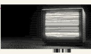 Creative Pixel Art Image of Snowy TV