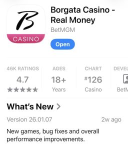Borgata App Experience