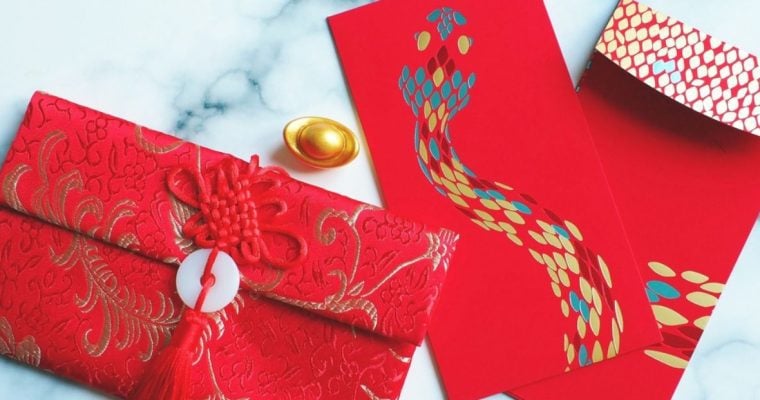 Lucky Red Envelopes Traditional for Chinese Lunar New Year