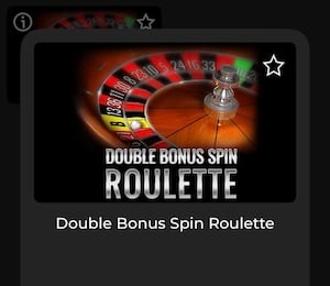 Double bonus spin roulette at BetOcean