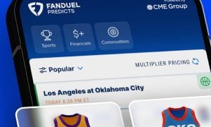 Basketball contract trading on the FanDul Predicts app