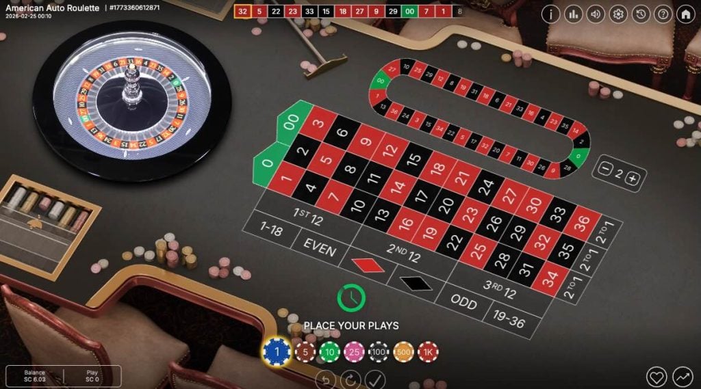 online casino roulette table game