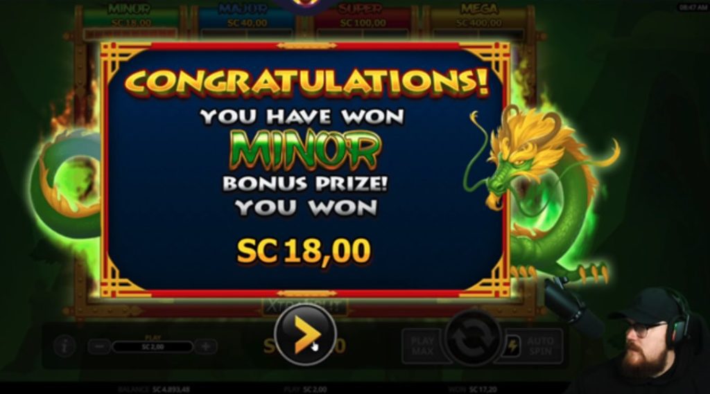 Taylor's 18 SC jade blade slot win