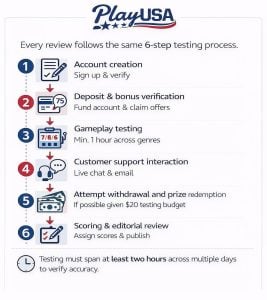 PlayUSA 6 step review process
