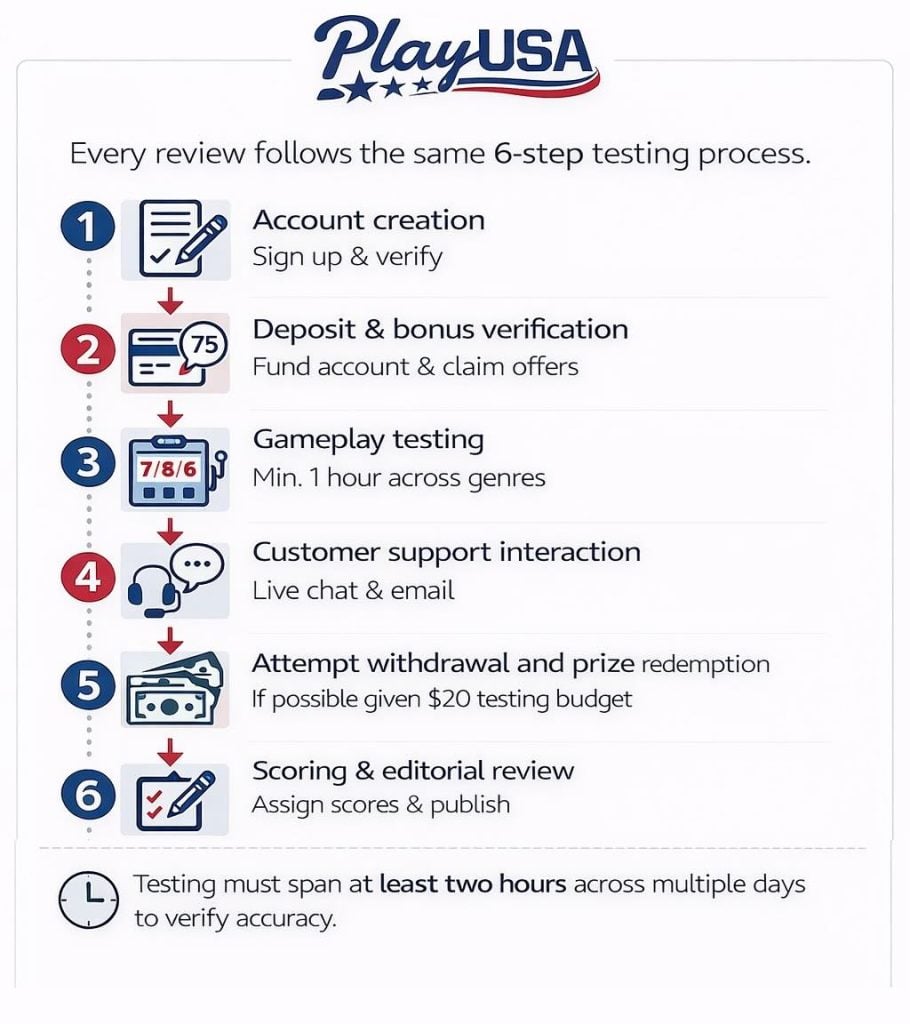 PlayUSA 6 step review process