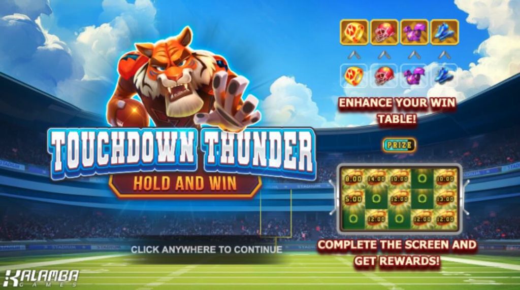 Touchdown Thunder homescreen slot