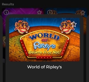 World of Ripley's at BetOcean