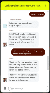 Customer Support at Jackpot Rabbit