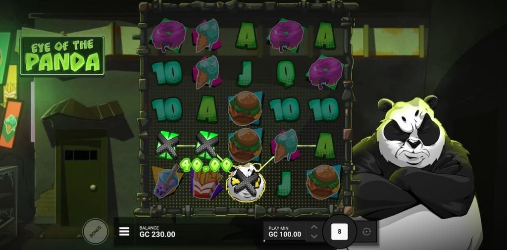 Eye of the Panda slot win