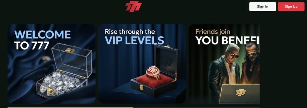 Fire Sevens Casino sign-up screen