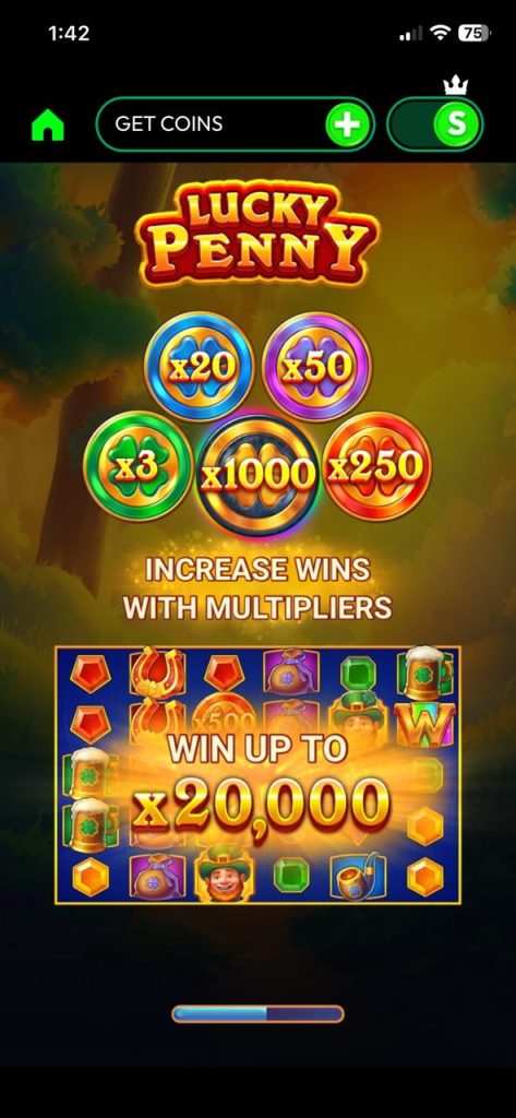 Lucky Penny multipliers at Crown Coins