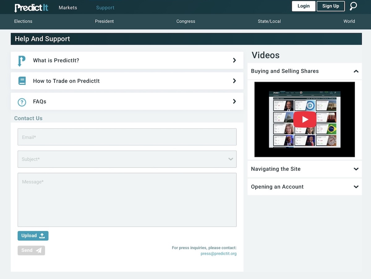 PredictIt Customer Support