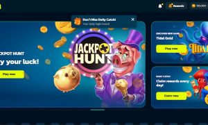 SweepShark Casino home page