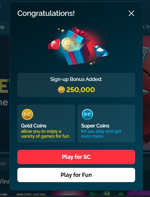 Vegas Way SignUp Bonus