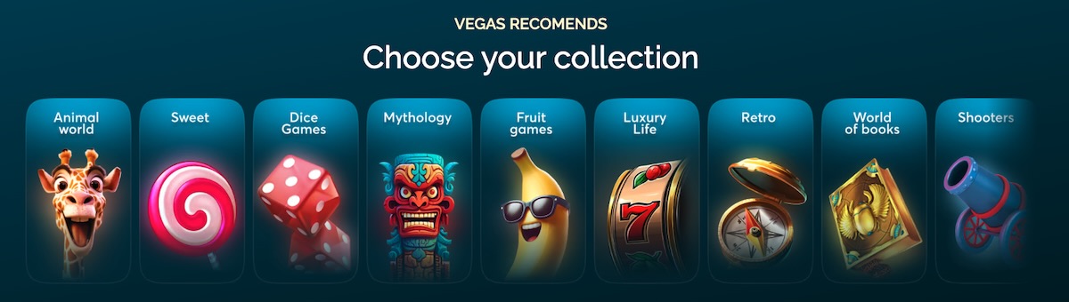 Vegas Way game categories